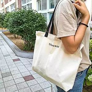심플 캔버스 데일리 에코백 토트백 캔버스백 여성에코백 무지에코백 여름에코백 리에코백