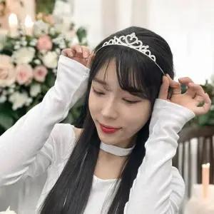 웨딩 헤어밴드 왕관 공주 드레스 장식 머리띠 결혼식 액세서리 공주머리띠 웨딩티아라