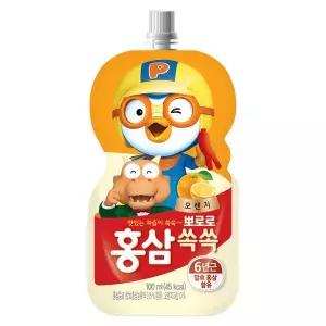 팔도 뽀로로 홍삼쏙쏙 오렌지 100ml 5개