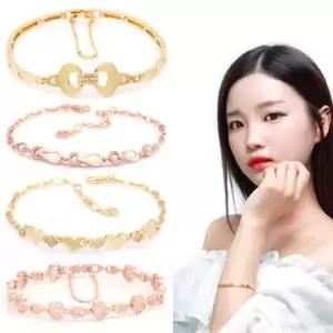 니켈프리 무니켈 큐빅 로즈골드 팔찌 균일가 18KGP