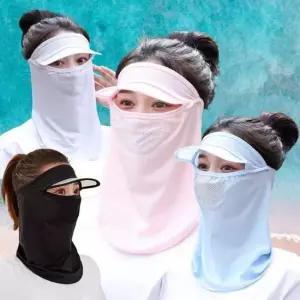 햇빛차단 여성 일제형 썬캡 넥쿨러