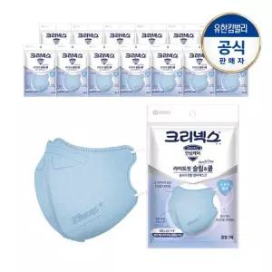 크리넥스 라이트핏 쿨마스크 중형 5개입X14개_블루