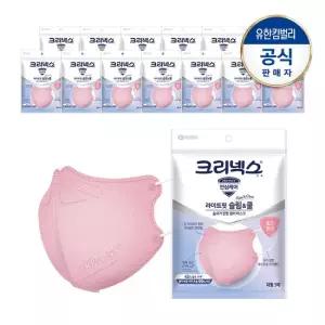 크리넥스 라이트핏 쿨마스크 대형 5개입X14개_핑크