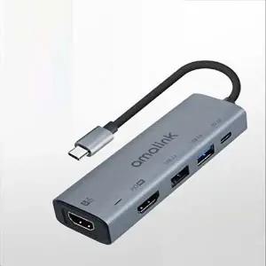 [COMS]USB Type C to HDMI 듀얼 컨버터 4K 60Hz HDMIx2 USB-WD53923
