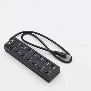 [COMS]USB 허브 3.0 7포트 무전원 개별스위치 60cm Hub-WD5350B
