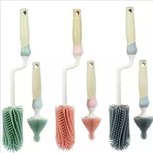 [RIZPICK]위생 젖병 솔 세트 회전형 젖병 세척솔 실리콘 젖꼭지 아기