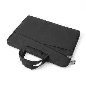 TBZ 히든 핸들형 블랙 노트북 파우치 38.5x28.5cm