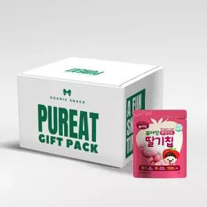 (선물세트) 퓨어잇 동결건조 과일칩 10봉세트 선물용 간식박스