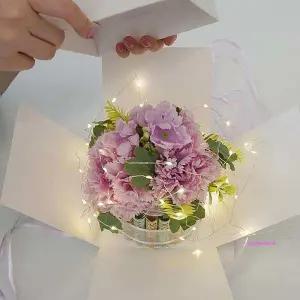 펼쳐지는 서프라이즈 용돈 지폐 돈다발 박스 케이크 이벤트 케익 돈다발용 반전 돈 부모님 어버이날b
