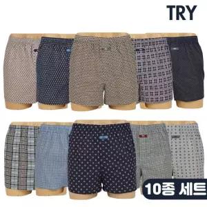 실속패키지 베이직 남성 트렁크팬티 10종세트