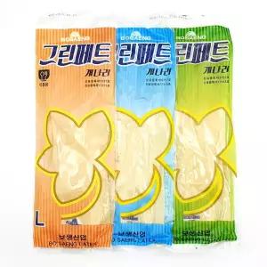 보생 그린 페트 개나리 고무장갑 소/중/대 10켤레