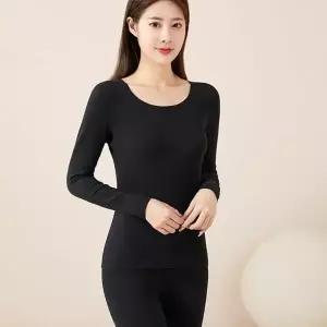 [하프클럽/옷자락]여자 심리스 보온 겨울필수 라운드 내복 상하의 세트