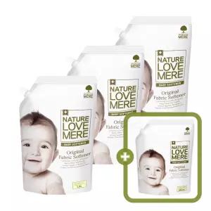 네이쳐러브메레 아기 섬유유연제 1300ml 리필형 3팩 (GIFT) 유연제 오리지널향 850ml 리필 1팩
