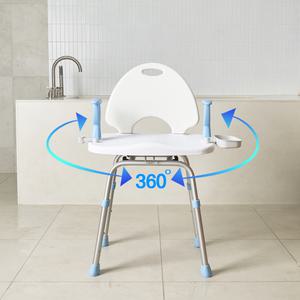 360도 회전목욕의자 라온아띠 KCS-807 노인용 성인용 임산부용 높이 조절 샤워 화장실 미끄럼방지
