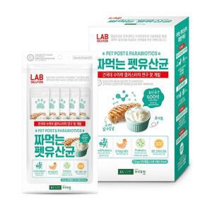 [닥터케이] 짜먹는 펫유산균 12g 25개입 강아지 고양이 간식 츄르 파우치 스틱