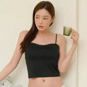 치노 심리스 브라탑 무봉제 캡내장 크롭 민소매 여성 3colors
