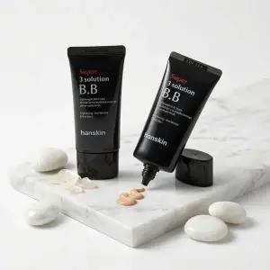 한스킨 HANSKIN 수퍼 쓰리 솔루션 비비 크림 내추럴피부톤 30g 2개