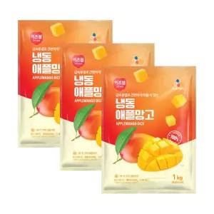 이츠웰 냉동애플망고1kg x 3개