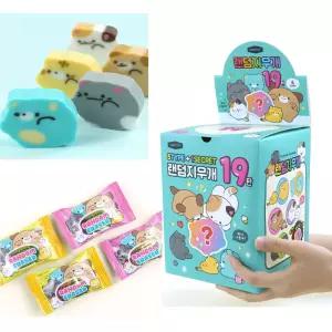 핑크풋 멍냥곰 랜덤지우개 19탄(60개입/box)/500지우개