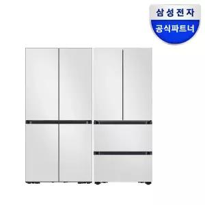 삼성 키친핏 빌트인 김치냉장고 냉장고 세트 패키지  RM70F64R1A+RK70F42M2A 코타화이트