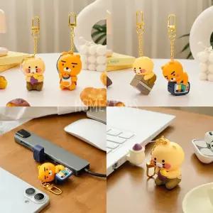 [카카오프렌즈] 64GB USB 피규어 키링 캐릭터 귀여운 메모리 춘식이 라이언 직장인 학생 단체선물