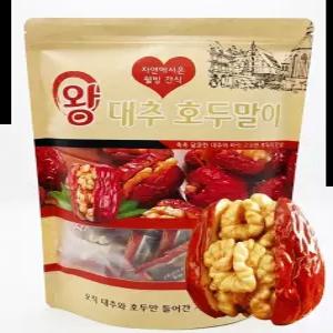 왕대추에 호두가 통으로 중국대추호두말이 낱개포장 장가계 견과류 대추간식 건강간식 500g