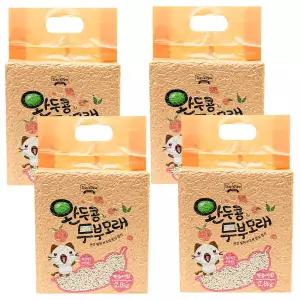 데이스포 완두콩 두부모래 복숭아향 2.8kg X 4개 고양이모래