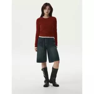 [후아유](김해점)Layered shirring T-Shirt WHLAG2387F