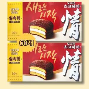 오리온 초코파이 대용량 60봉지 쵸코파이정 학교 어린이 단체 간식
