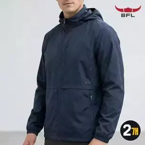 2장 버팔로 남성용 우븐 바람막이 자켓 가벼운 등산복 아웃도어 점퍼 BFL351