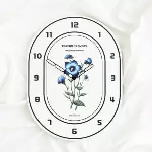 벌룬 플라워 벽시계 (Balloon Flower Wall Clock)카페 디자인 포인트 집들이선물 인테리어 바늘 아날로그