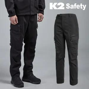 K2 Safety PT-A4305 스판 면팬츠 우수한신축성 멀티포켓 작업복 등산 일상복