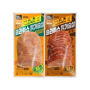 10+10 잇메이트 몬스터 슬라이스 닭가슴살 150g X 20팩 / 냉동 훈제