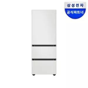 [최대혜택가 125만원대]삼성전자 비스포크 김치플러스 김치냉장고 RQ33DB74D201 키친핏 313리터 3도어 코타화이트