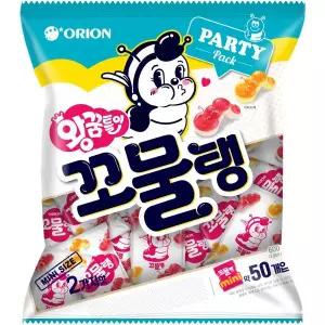 오리온 왕꿈틀이 꼬물탱 미니젤리 50p