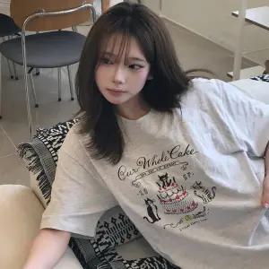 벌스데이 반팔티 멜란지화이트