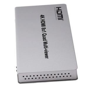 4K 8x1 HDMI 멀티뷰어 심리스 스위치 8채널 비디오 멀티플렉서 멀티 스크린 스플리터 대 1080p 4x1 쿼드 HD