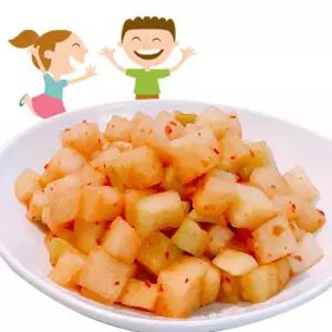 장독 어린이 깍두기 국산 어린이용안매운김치 1kg 2kg 5kg 10kg