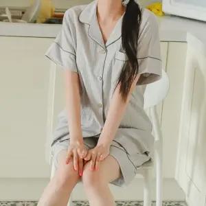 [글램공감]페퍼 반팔 카라 투피스 3colors
