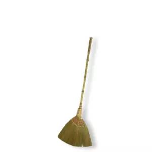 부드러운 갈대비 마당 긴 대나무 빗자루 4개 입구청소