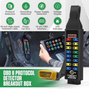LCD 디스플레이 LED 자동차용 있는 박스 OBD2 브레이크아웃 고급 OBDI 표시기가