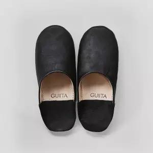 메온셀 귀타 SHEEP LEATHER ROOM SHOES (BLACK)
