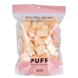 에이브 라텍스 엣지 퍼프 100p/쿠션/화장/스펀지/파운데이션/물광/큐션/메이크업/쫀쫀한/부드러운/모찌