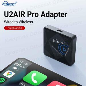 OTTOCAST U2Air PRO CarPlay 무선 어댑터 IOS 용 스마트 박스 Bluetooth WiFi Connect Auto를 통해 무선 자