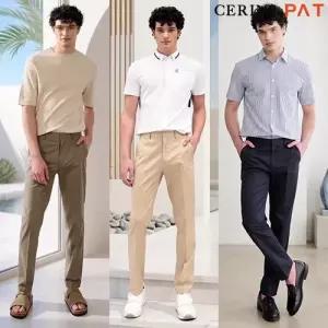 PAT [CERINI by 남성 냉감 워셔블 면스판 팬츠 3종 세트 26m