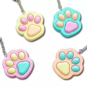 키캡 키링 고양이 발바닥 클리커 딸깍이 키보드 열쇠고리 커플 가방 차 텀블러 클릭커 5구