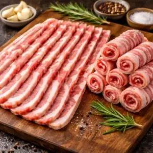 [다오픽] 냉동슬라이스삼겹 5kg 10kg 대용량 삼겹살 구이용 가성비 단체 업소용 도매