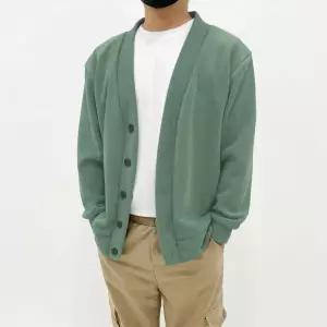 남자 남성 봄 가을 오버핏 가디건 니트 아우터 캐주얼 간절기 빅사이즈 M~5XL 마일드 오버핏 가디건