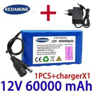 2025년  12V 120000mAh 배터리 팩 휴대용 충전식 리튬이온 폐쇄회로 텔레비전 오디오 앰프
