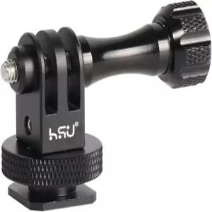 HSU 알루미늄 콜드 슈 마운트 어댑터 GoPro Hero 13/12/11/10/9/8/7/6용 1/4-20 나사 구멍 삼각대 DJI